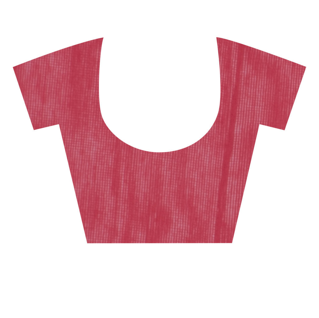 Red Blended Cotton Sequence_Handloom Hand Loom Saree (474)